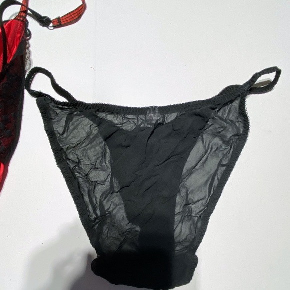 ♦️RAMPAGE Babydoll with underwear Red/Black  Size large Like New♦️ - Picture 9 of 9